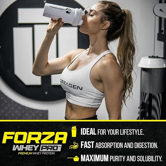 Forzagen Whey PRO Low Carb Protein Powder | 24g of Protein per Serving No Added Sugar Gluten Free Premium Whey for Shakes &amp Mixes for Men &amp Women BCAA | Birthday Cake 2 lbs. (28 Servings)