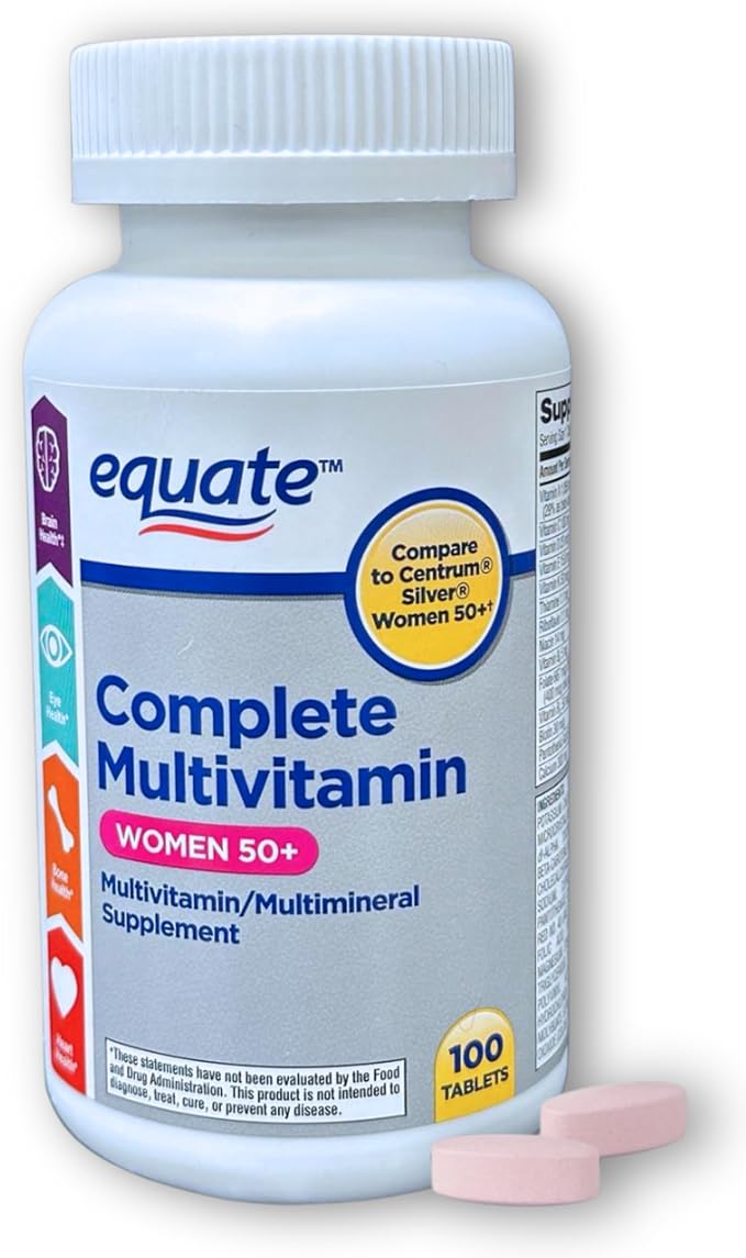 Multivitamin Multimineral Tablets for Women 50+ 100 Count (Pack of 1)