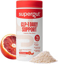 Supergut GLP1 Daily Support Blood Orange - High Fiber GLP-1 Supplement Powder for Women &amp Men - Sugar-Free Drink Mix for Gut Health &amp Digestive Support (18 Servings)