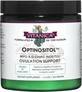 Vitanica Optinositol Dr Formulated Myo-Inositol &amp D-Chiro Inositol Powder 4100 mg 30 Day Supply Ovulation and Fertility Support Supplement for Women Gluten Free Non-GMO Vegan 4.4 Ounce