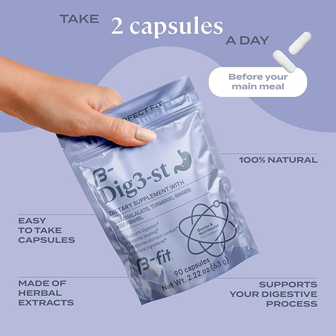 Vegan + DIG3-ST - Pea Protein Powder 600g - Plant Based Protein Shake - Digestive Herbal Supplement - Ginger Root Turmeric Fennel and Cuachalalate