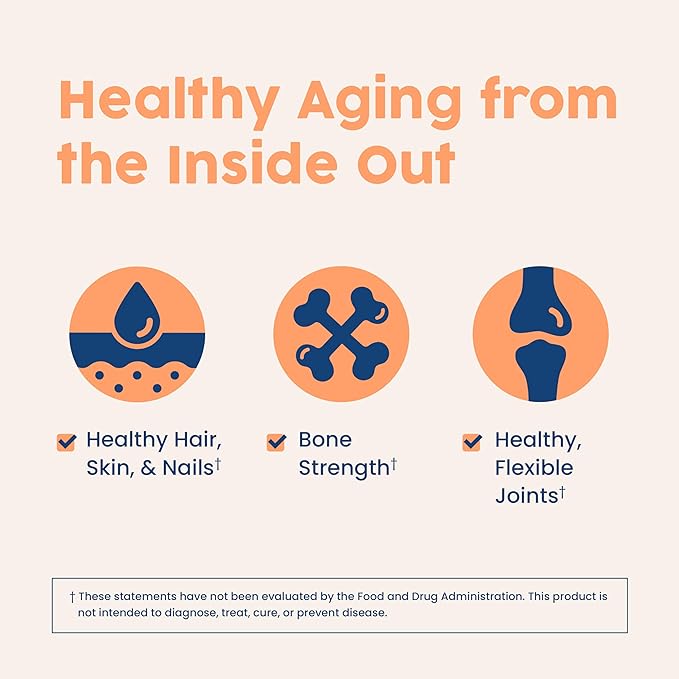 NativePath Collagen Peptides - Hydrolyzed Type 1 &amp 3 Collagen. Keto &amp Paleo Grass-Fed Protein Powder for Hair Skin Nails Bones Joints Digestion and More - No Gluten or Dairy (Peach 226g)