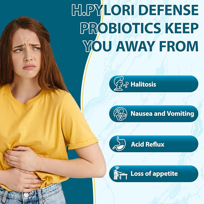 H. Pylori Capsules with 100 Billion CFU Mastic Gum Berberine Lactobacillus Reuteri Zinc Carnosine &amp Green Tea | for Stomach Comfort Gastritis Digestion Gut Microbiome &amp Gut Health | 120