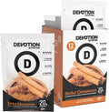 Devotion Nutrition Protein Powder Blend | Gluten Free Keto Friendly No Added Sugars | 1g MCT | 20g Whey &amp Micellar Protein | 12 Count Packets (Sinful Cinnamon)