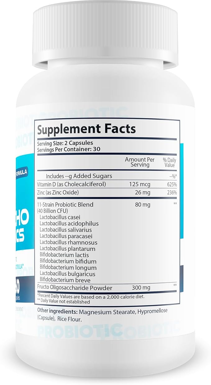 Pro Psycho Probiotics - Our Best Mood Supplement &amp Gut Brain Axis Supplement - Happy Brain Probiotics with Vitamin D - Happy Mood Pills for Women Men Psychobiotics Probiotic Mental Health Suppleme