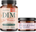 Myo-Inositol Powder Complex and Women's DIM Supplement | Hormone Balance Bundle with Ideal 40:1 Ratio Myo-Inositol &amp D-Chiro Inositol Powder (30 Servings) and DIM Supplement for Women (60 Servings