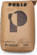 PURIS Pea Protein Powder – Plant-Based Vegan | 27g Per Serving | Dairy Soy and Gluten-Free | Clean Label Non-GMO | Smooth Neutral Taste | 44 lb Bag