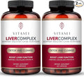 VITASEI Liver Cleanse Detox &amp Repair Liver Complex W/Milk Thistle Extract Garcinia Curcumin C3 Support Herbal Dietary Supplement Detox Formula for Women &amp Men 60 Capsule (Pack of 2)