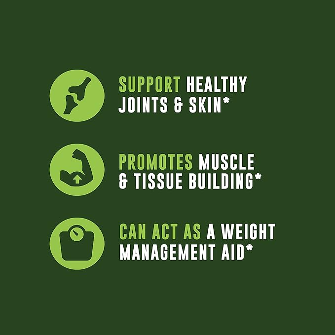 16oz Organic Bone Broth Protein Powder from Grass Fed Beef - USDA Certified Organic Single Ingredient Rich in Collagen Glucosamine No Additives Perfect for Carnivore Paleo and Keto Diets