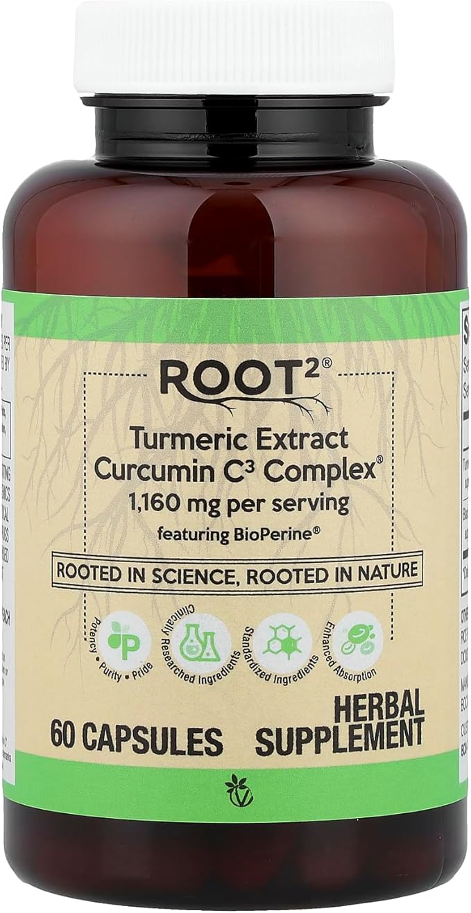 Vitacost Turmeric Extract Curcumin C3 Complex with Bioperine - 1160 mg per Serving - 60 Capsules