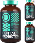 3-Pack Oral Probiotics for Mouth Bad Breath - 3 Billion CFU Advanced Bad Breath Treatment Dental Probiotics for Teeth and Gums - 135 Prebiotic and Probiotic Lactobacillus Salivarius Tablets