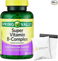 Spring Valley Super Vitamin B Complex Calcium Carbonate Ascorbic Acid 250 Tablets - Set by Basket Goods