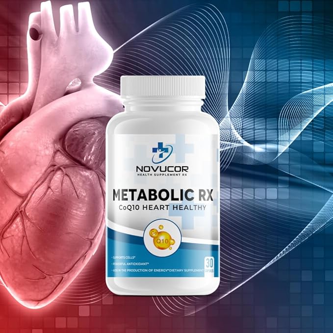 CoQ10 Ubiquinone Supplement 30 Capsules Energy and Cellular Health Support