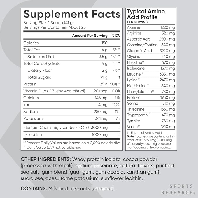 Sports Research Creatine Monohydrate (10.58 oz) and Dutch Chocolate Whey Protein (2 lbs) The Dynamic Duo for Lean Muscle Building Improved Performance and Strength &amp Workout Recovery