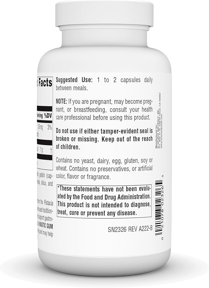Source Naturals Mastic Gum for Stomach Discomfort* 500 mg - 120 Tablets