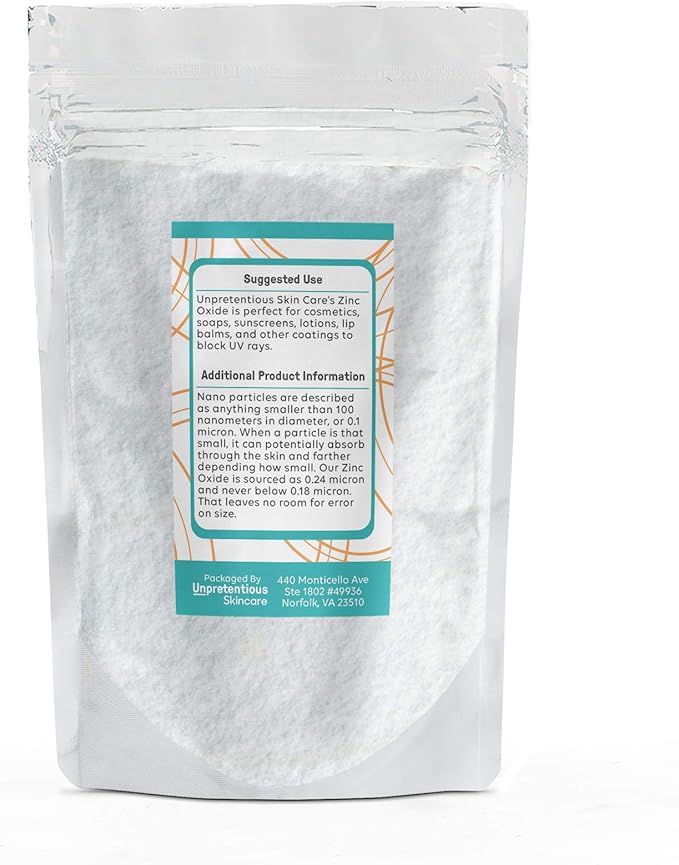 Unpretentious Zinc Oxide &amp Vitamin C Bundle (1 lb) Resealable Bags Fine Powders