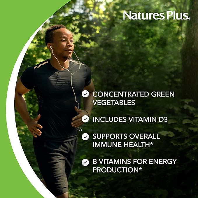 NaturesPlus Source of Life Power Teen - 180 Vegetarian Tablets - Teen Multivitamin with Minerals &amp Whole Foods for Mental Focus Energy Booster - Gluten-Free - 90 Servings