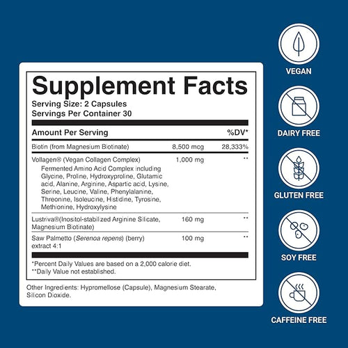 ActivatedYou BioCollagen Complex Plant-Based Collagen for Women &amp Men - Designed to Promote Skin Firmness Muscle Strength &amp Hair Volume 2 Daily Capsules Supports Youthful Appearance &amp Jo