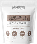 JUST INGREDIENTS Coconut Chocolate Protein Powder – 30-Serving Blend with 100% Grass-Fed Whey &amp Organic Plant Proteins – Creamy Coconut Cocoa Flavor – Supports Muscle Recovery Energy*