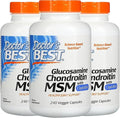 Doctor's BEST (3 Pack Glucosamine Chondroitin MSM with OptiMSM 240 Veggie Caps
