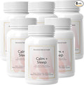 Nourished Natural Health Calm + Sleep – Relaxation &amp Melatonin-Free Sleep Supplement for Women Cortisol Support with Ashwagandha L-Theanine Magnesium &amp Valerian Root–Vegan &amp Non-GMO – 3