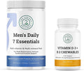 Men's Daily 7 Essentials &amp Vitamin D3+K2 Bundle