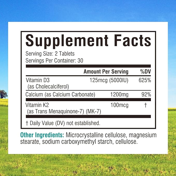 Innate Vitality Calcium 1200mg with D3 &amp K2 + Vitamin B12 1000mcg Methylcobalamin Bundle | Bone Density Energy Metabolism &amp Mental Clarity Support | Fast Dissolve Sublingual Non-GMO Peach F