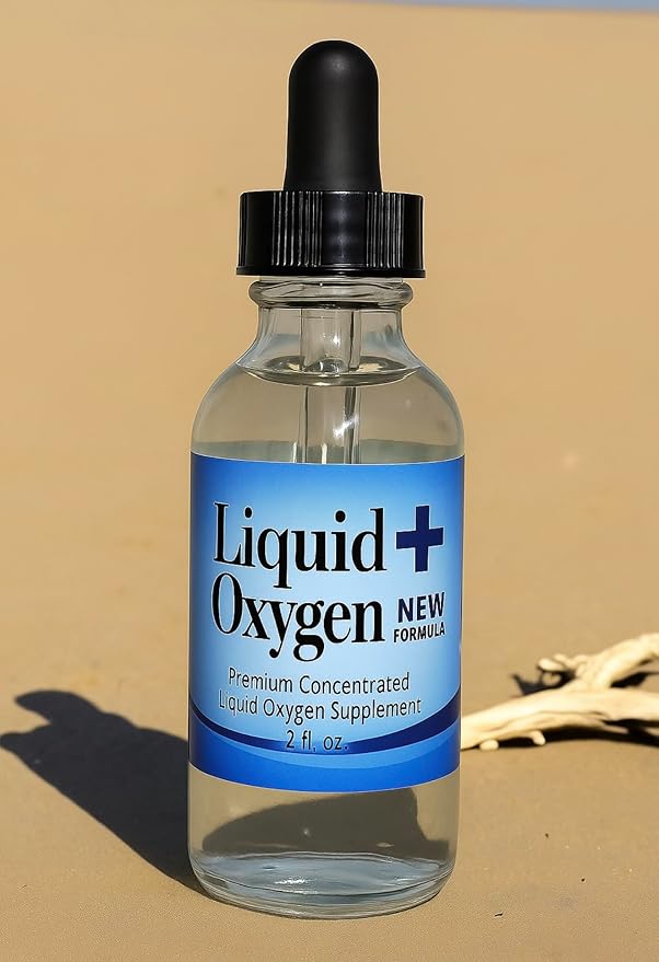 Stabilized Liquid Oxygen Drops – Concentrated Supplement to Oxygenate The Body Boost Energy Support Immunity Hydration and Overall Wellness | Vegan and Sugar-Free 5 Bottles. New Formula