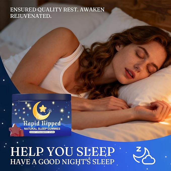 JRR LyraSleep Natural Sleep Aid Gummies - Fall Asleep Quickly and Gently in 30 Minutes- Effective Melatonin 6 mg Sleep+ Gummies for Adults a Restful Night's Sleep -60 Count (1pc)