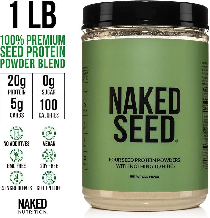 NAKED Vegan Protein Bundle Seed and 1LB Rice