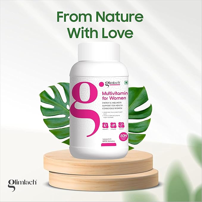 GLIMLACH Multivitamin for Women 250 Tablets Vitamin B12 Folic Acid Biotin Zinc Copper Manganese Selenium Magnesium Potassium Calcium Phosphorus (Pack of 5 50 Tablet Each Jar)