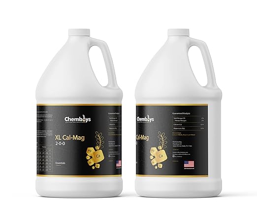 Chemboys XL Cal-Mag Plant Supplement 2-0-0 – Calcium &amp Magnesium Liquid Fertilizer Plant Nutrients for Vegetables Hydroponics Coco Coir Fruits – Indoor &amp Outdoor Use Made in USA - 1 Quart