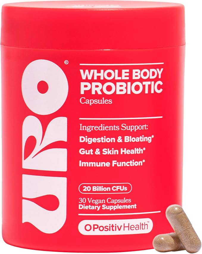 O Positiv URO Women’s Probiotic – All-in-one Probiotic for Women - Vaginal Gut Skin and Oral Microbiome Health – 20B+ CFUs Licorice Root Dandelion – Non-GMO Vegan Gluten-Free – 30 Capsules