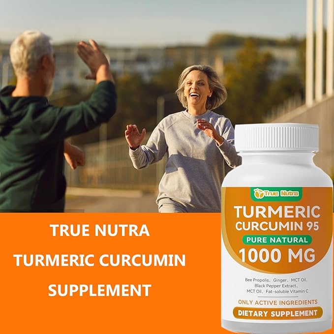 Turmeric Curcumin Supplement Pure Turmeric Curcumin with 95% Curcuminoids 1000mgNon-GMO120 Capsules (1PCS)