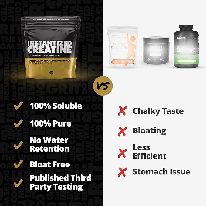 Gains in Bulk Intantized Creatine Bundle Soluble Pre Workout Powder Supports Muscle Building Strength and Performance Unflavored Raspberry and Sweet Lemonade 90 Servings