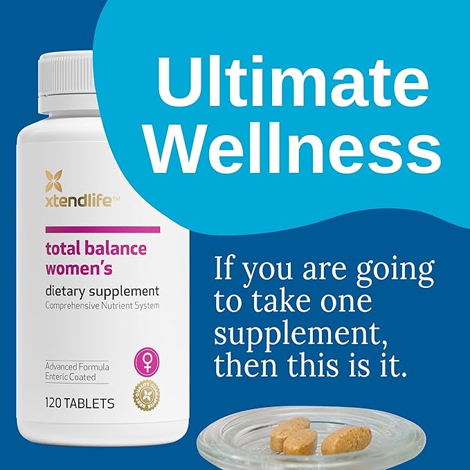 Xtendlife Total Balance Women’s Multivitamin for Immune Heart Digestive &amp Cellular Health - - Daily Support - 70+ Nutrients &amp Minerals - 30 Day Supply
