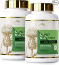Liver Cleanse Detox &amp Repair - Milk Thistle Supplement with Silymarin N-Acetyl Cysteine(NAC) Artichoke Turmeric &amp Dandelion for Liver Detox Cleanse Gluten Free Non-GMO - 240 Capsules