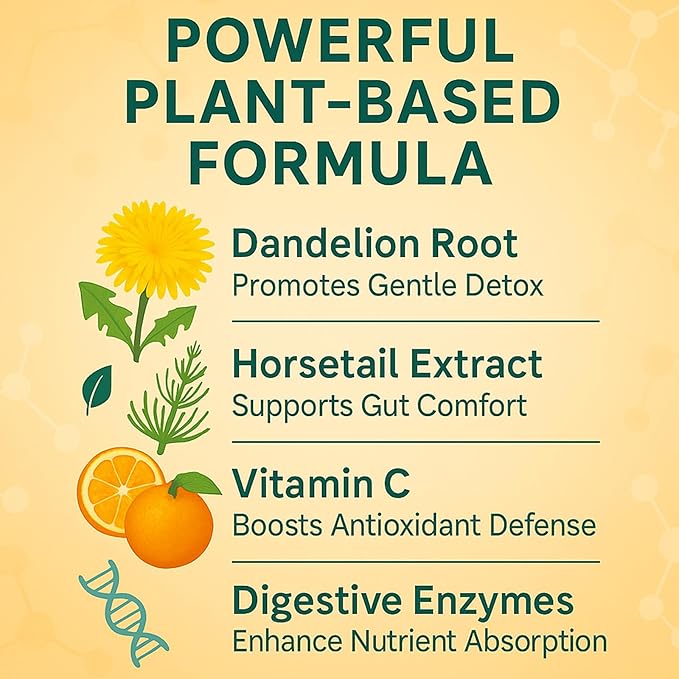 Debloat Powder for Supports Digestive Comfort &amp Bloating Relief Digestive Enzymes for Women &amp Men Rich in Vitamin C Dandelion Root Horsetail Extract Non GMO Peach Mango 200G / 7.05OZ