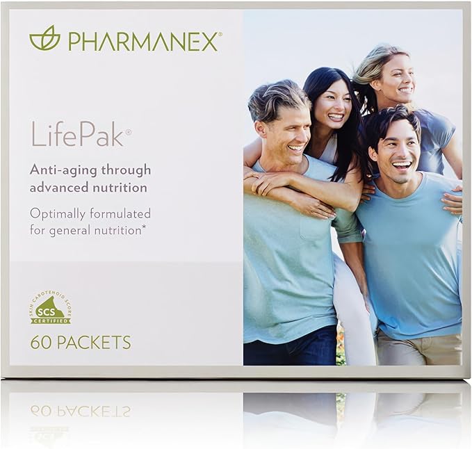 Nu Skin LifePak Advanced Nutritional Supplement for Adults | 60 Daily Packets | Aging Digestive and Gut Health Formula with Essential Vitamins Minerals and Phytonutrients