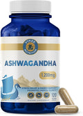 Vykee Nutrition Ashwagandha Capsules - 1200 High Potency Herbal Supplement with Piperine for Stress Focus and Sleep Support - Vegan Non-GMO Gluten-Free - 120 Count