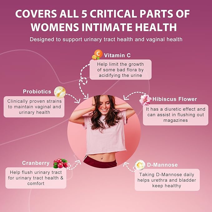 DRFOSTER Urinary Tract Health Vaginal Probiotics for Women &amp Men Digestive Health Gut Health