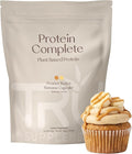 TRU Plant Based Protein Powder BCAA EAA 20g Vegan Brown Rice &amp Pea Protein 100 Calories 27 Vitamins No Artificial Flavors 25 Servings (Peanut Butter Banana Cupcake)