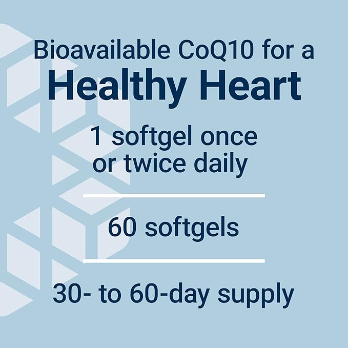Life Extension Super Ubiquinol CoQ10 Heart Health Supplement Cell Energy oxidative Stress Defense Maximum Absorption 100 mg Non-GMO Gluten-Free 60 softgels