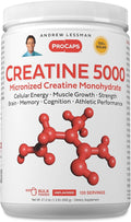 ANDREW LESSMAN Creatine 5000 Micronized Creatine Monohydrate. 120 Servings. Cellular Energy Muscle Strength &amp Growth. Brain Memory Cognition Athletic Performance. No Additives. Ultra-Pure Powder.