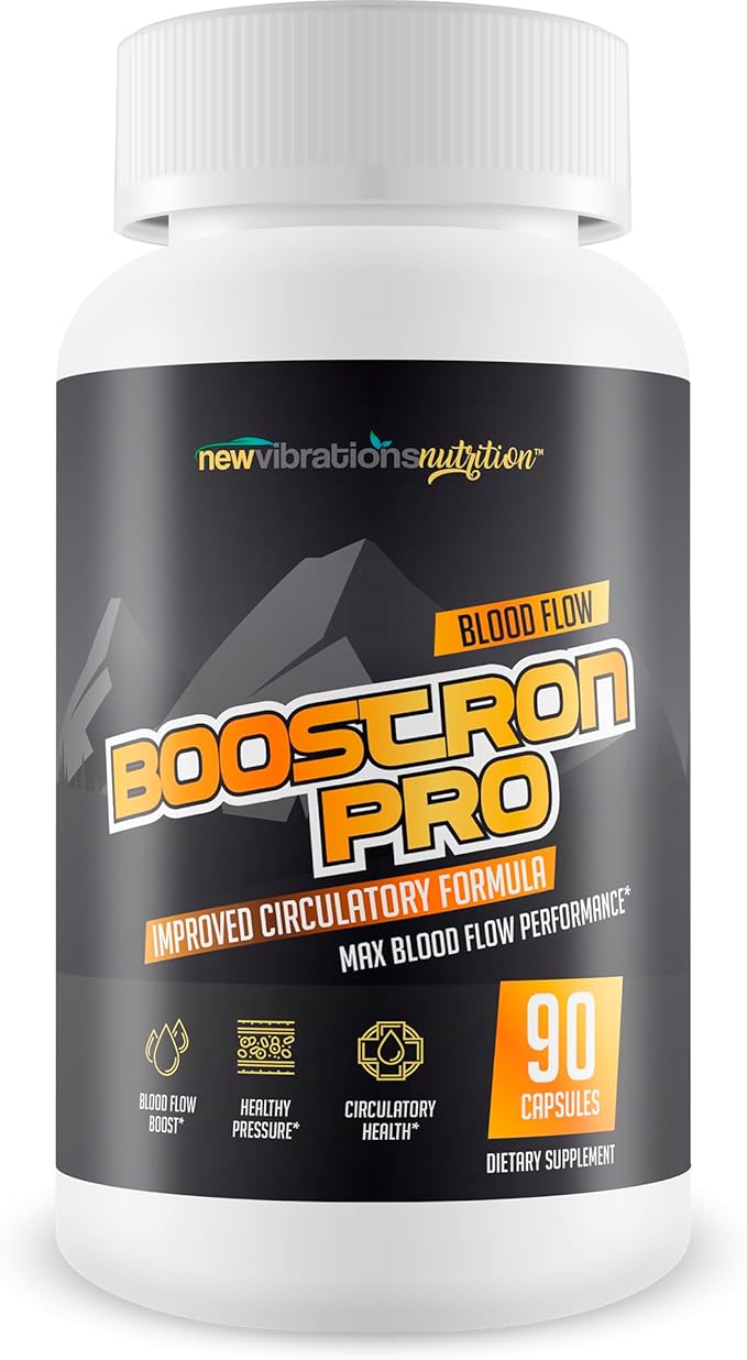 Boostron Pro - Improved Formula - Our Best Blood Flow Booster Supplement - Advanced Blood Flow Care - Our Best Circulation Supplement to Increase Blood Flow Expansion - Vasodilator Nitric Oxide Pills