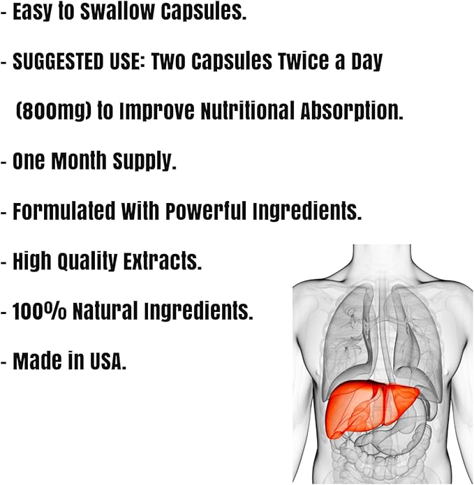 Herbs SRA LiverDetox+ Liver Support Supplement with Milk Thistle Dandelion Turmeric &amp Artichoke Supports Liver Health and Daily Wellness 120 Vegetarian Capsules