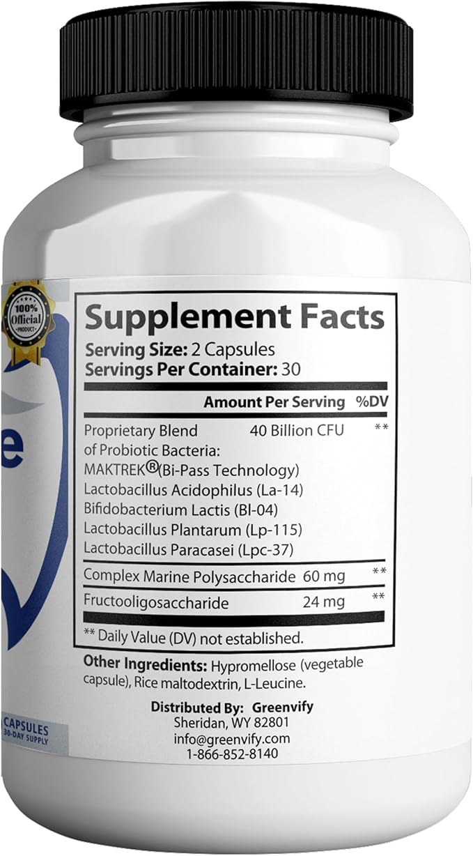 Dentipure Max Probiotic Supplement 40 Billion CFU 60 Capsules Supports Teeth and Digestive Health (3)