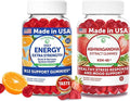 Lunakai USA Made Energy B12 &amp Ashwagandha Gummies Bundle – Daily Energy &amp Mood Support – 60 Non-GMO Gummies Each