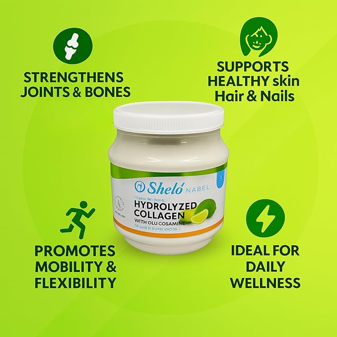Colageno Limon Shelo Nabel Polvo/Collagen Lemon Powder Coyunturas Huesos Dolores Reumaticos 15.87 oz