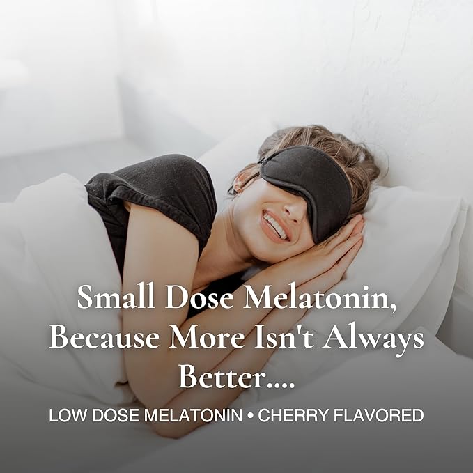 Utzy Naturals Micro Melatonin | Low Dose Melatonin 250mcg | with Natural Cherry | Safe for Kids | Made in The USA | 120 Tablets